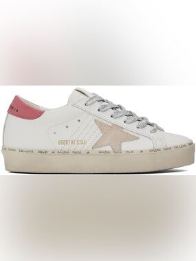 NEW Golden Goose White & Pink Hi Star Classic Sneakers BT